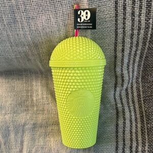 Starbucks Bright  Green done top Textured Tumbler